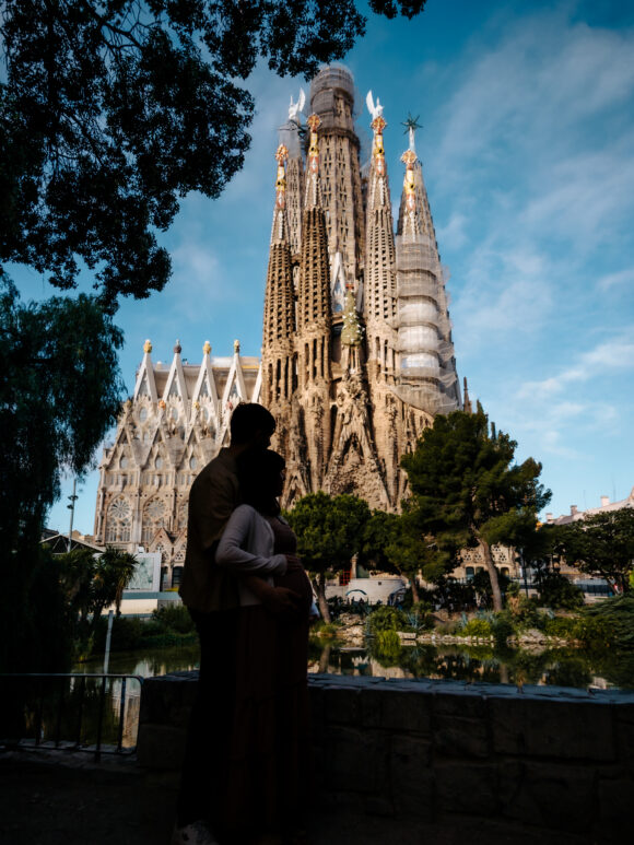 スペインでの妊娠出産について⑦ スペイン🇪🇸 サグラダファミリアでマタニティーフォト撮影　妊娠37週5日